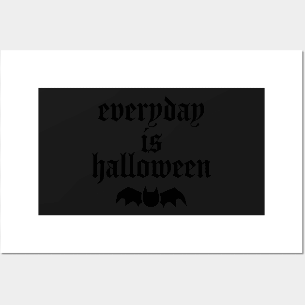 everyday is halloween - Black Bat Wall Art by UndrDesertMoons